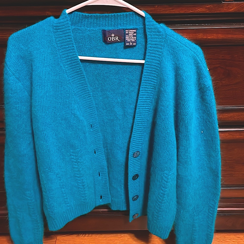 OBR short sweater- teal. (More teal than pictures show)